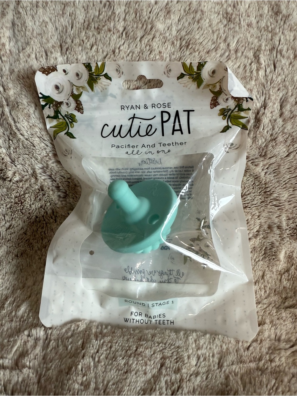 Ryan & Rose Cutie Pat Pacifier - Coastal Color